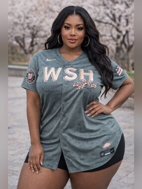 Large Nike Washington Nationals Limited City Connect Jersey Cherry Blossom MLB